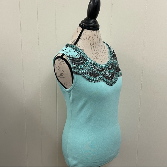 Leo Guy bead embellished knit top - Picture 6 of 9